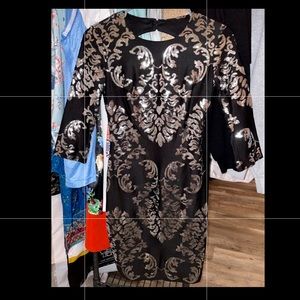 Silver Sequin Homecoming or Cocktail Dress